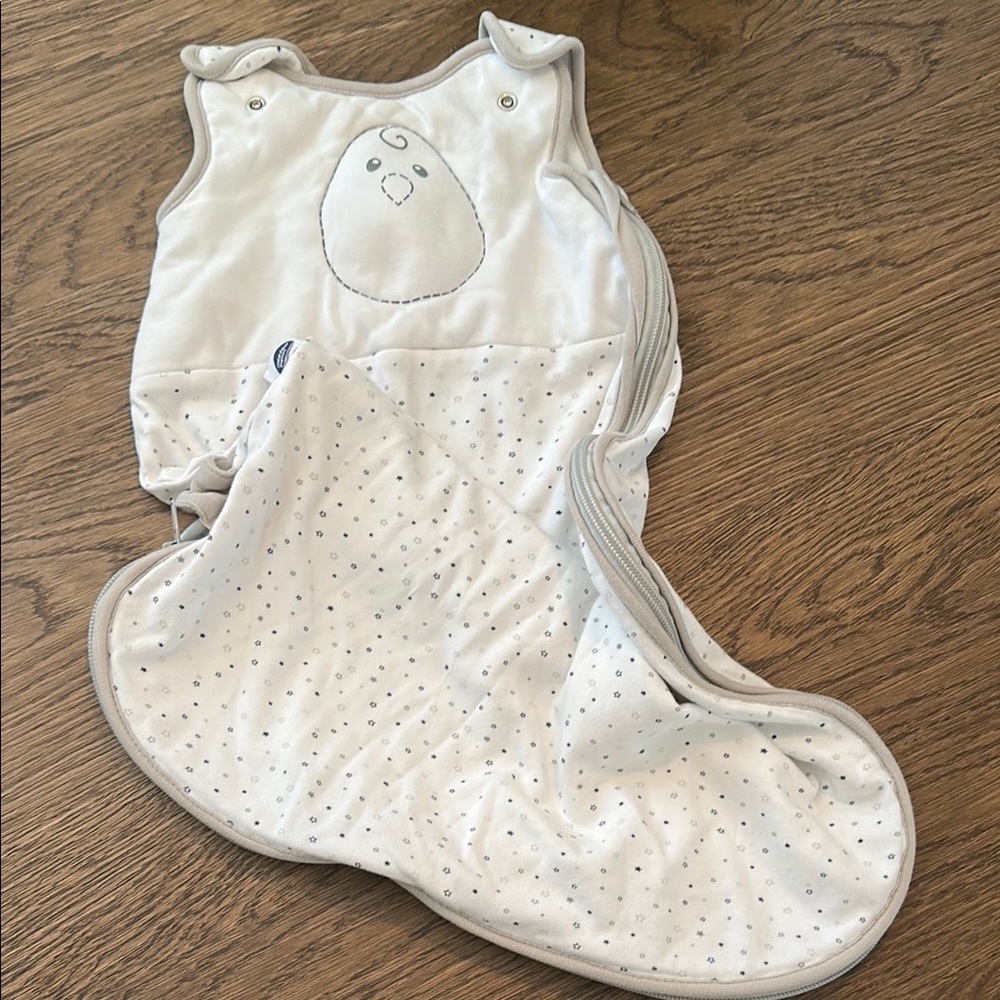 0-6 month Nested Bean Cream Baby Sleep Sack with Star Pattern